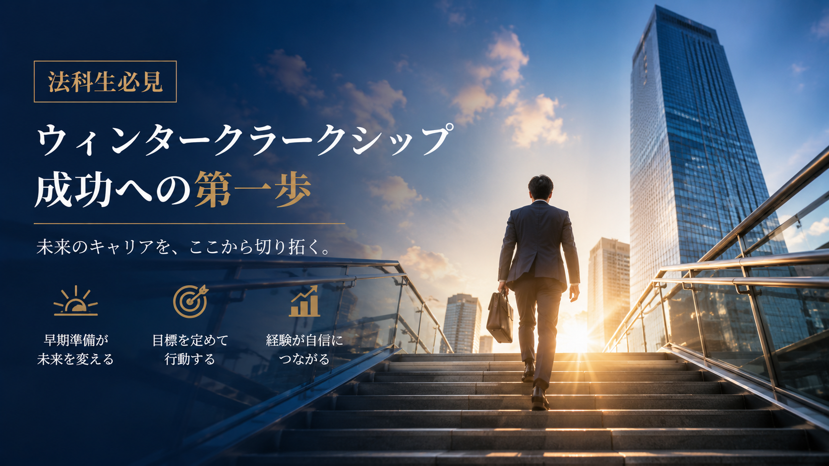 ウィンタークラークシップ成功への第一歩をイメージしたイラスト